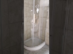 5mm clear glass round shower enclosure with Knob handle